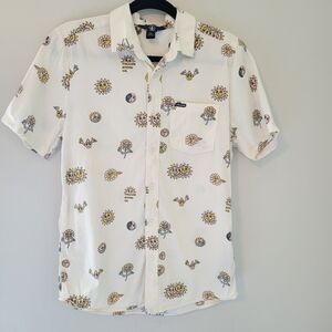 Volcom Cream Peace Stones Short Sleeve Button-Up